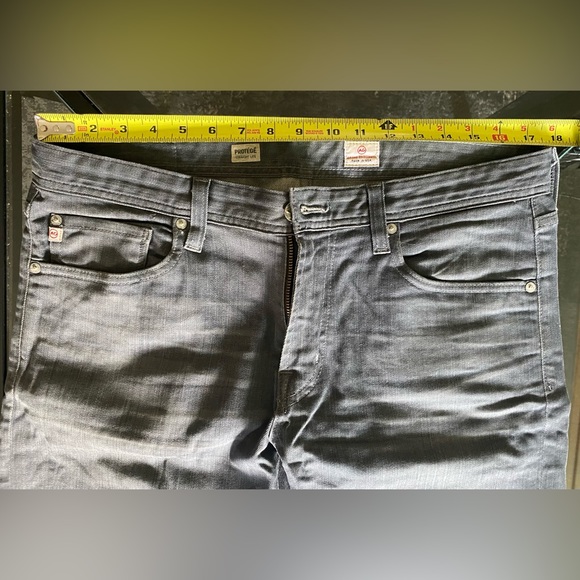 AG Adriano Goldschmied The Protege Denim Jeans Stretch Fabric Grey Straight Leg - Picture 5 of 12